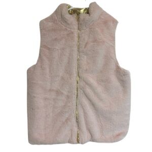 Reversible Girls Kids Pink Fleece Vest